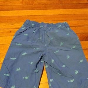 Boys Blue Cargo Shark Shorts Size 7